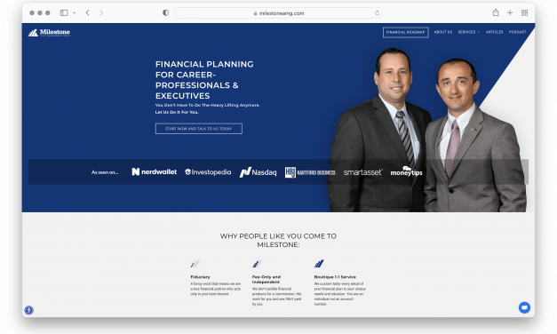 How to leverage your Financial Advisor Website – Case Study