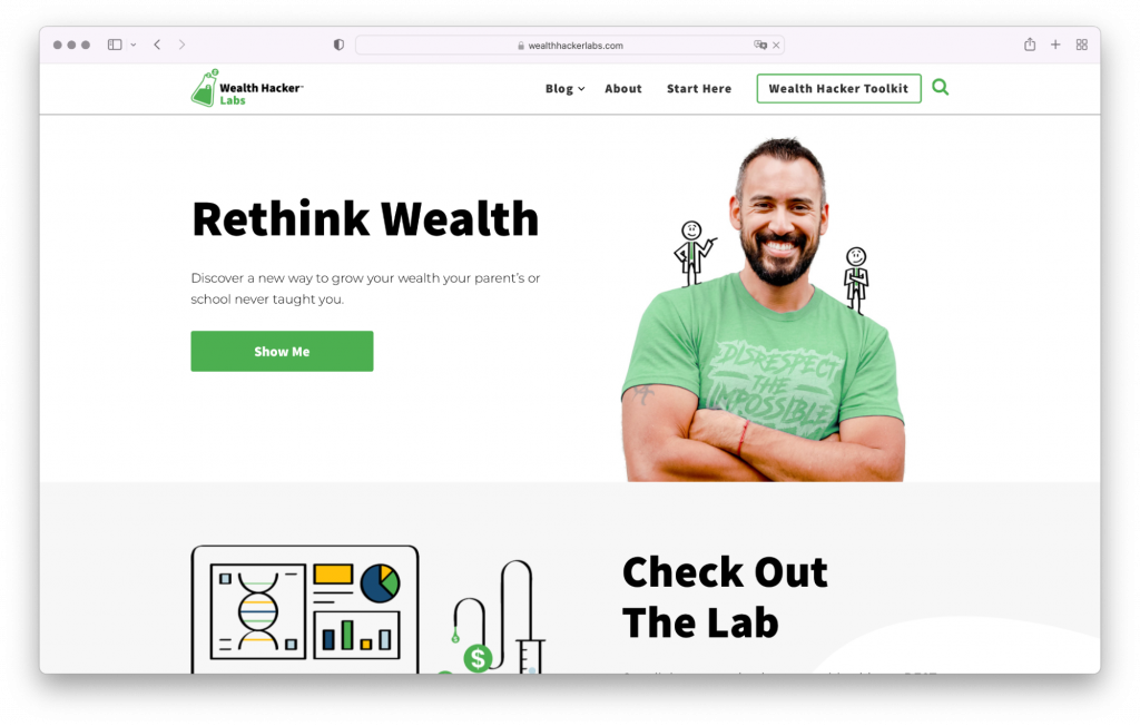 jeff-rose-good-financial-cents-wealth-hacker-labs-website-homepage