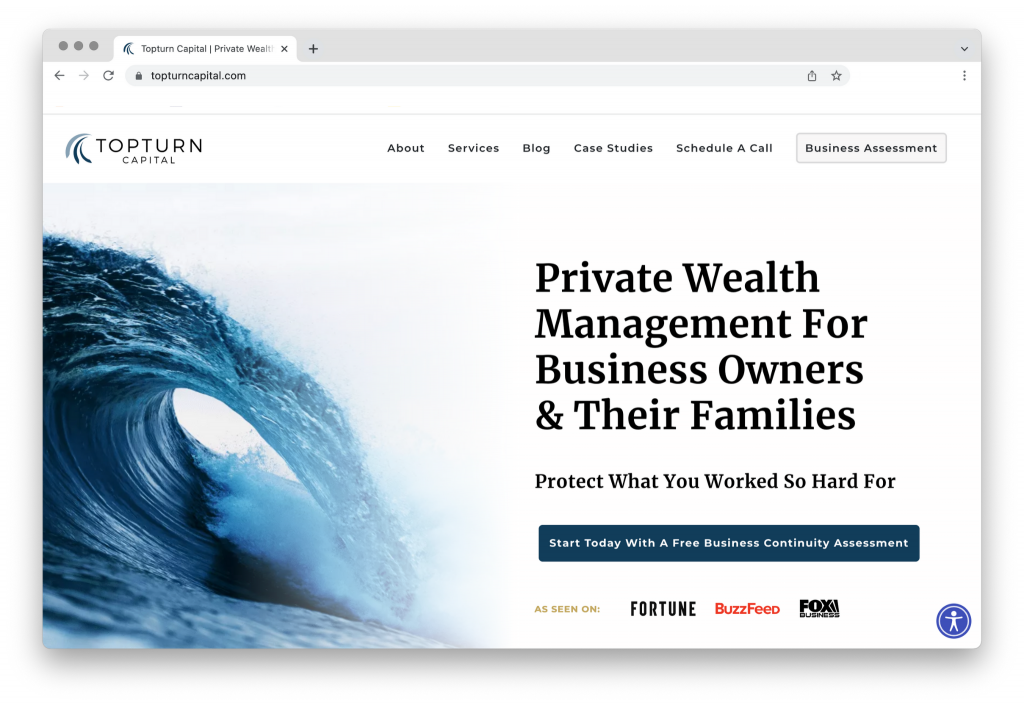 Topturn Capital Website
